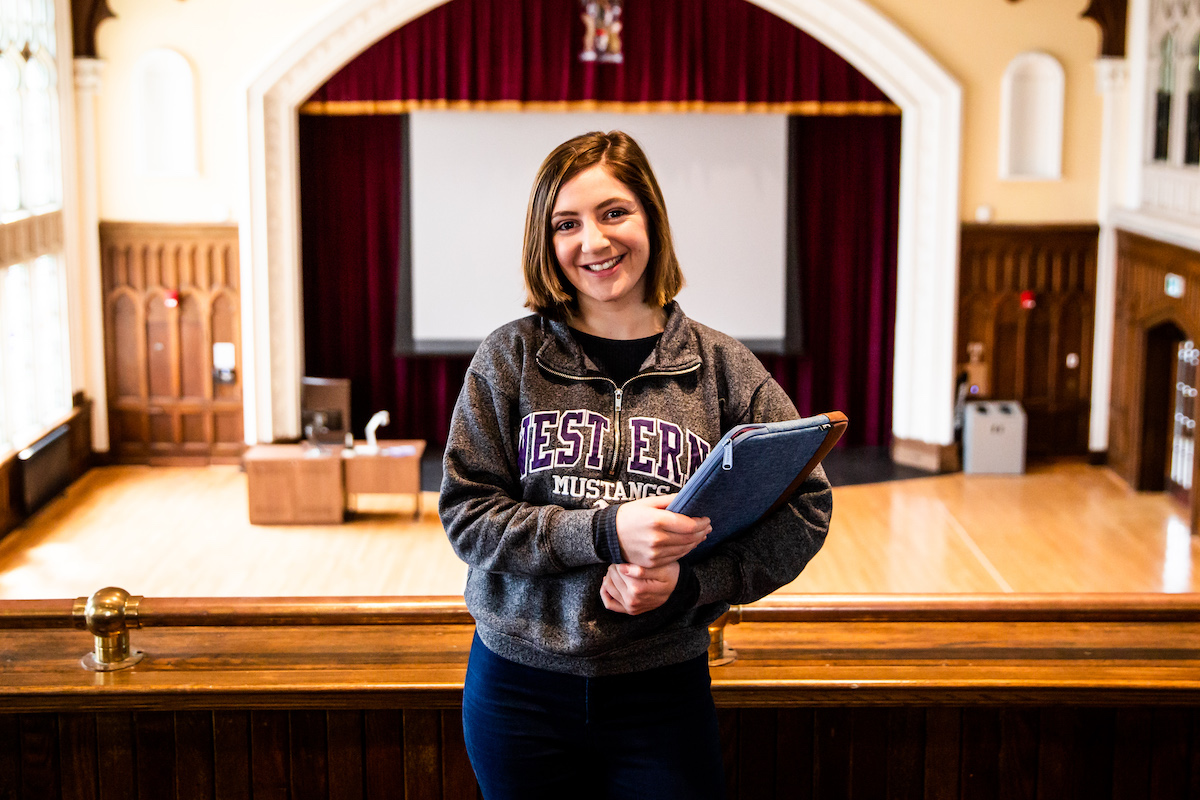 Arts and Humanities student in Conron Hall