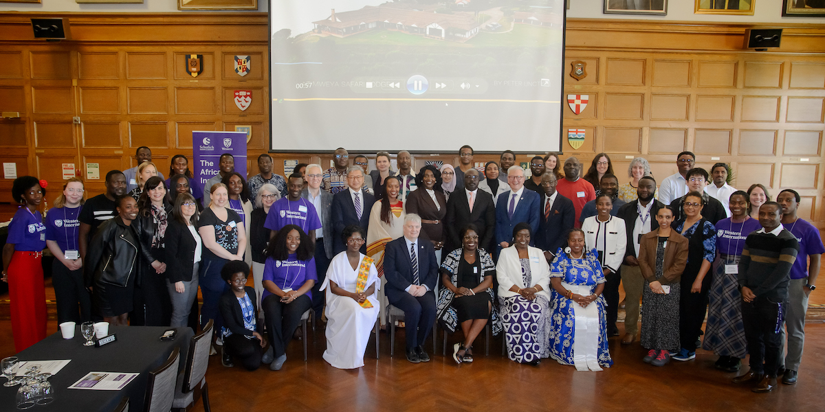 Attendees at the Africa Day celebration