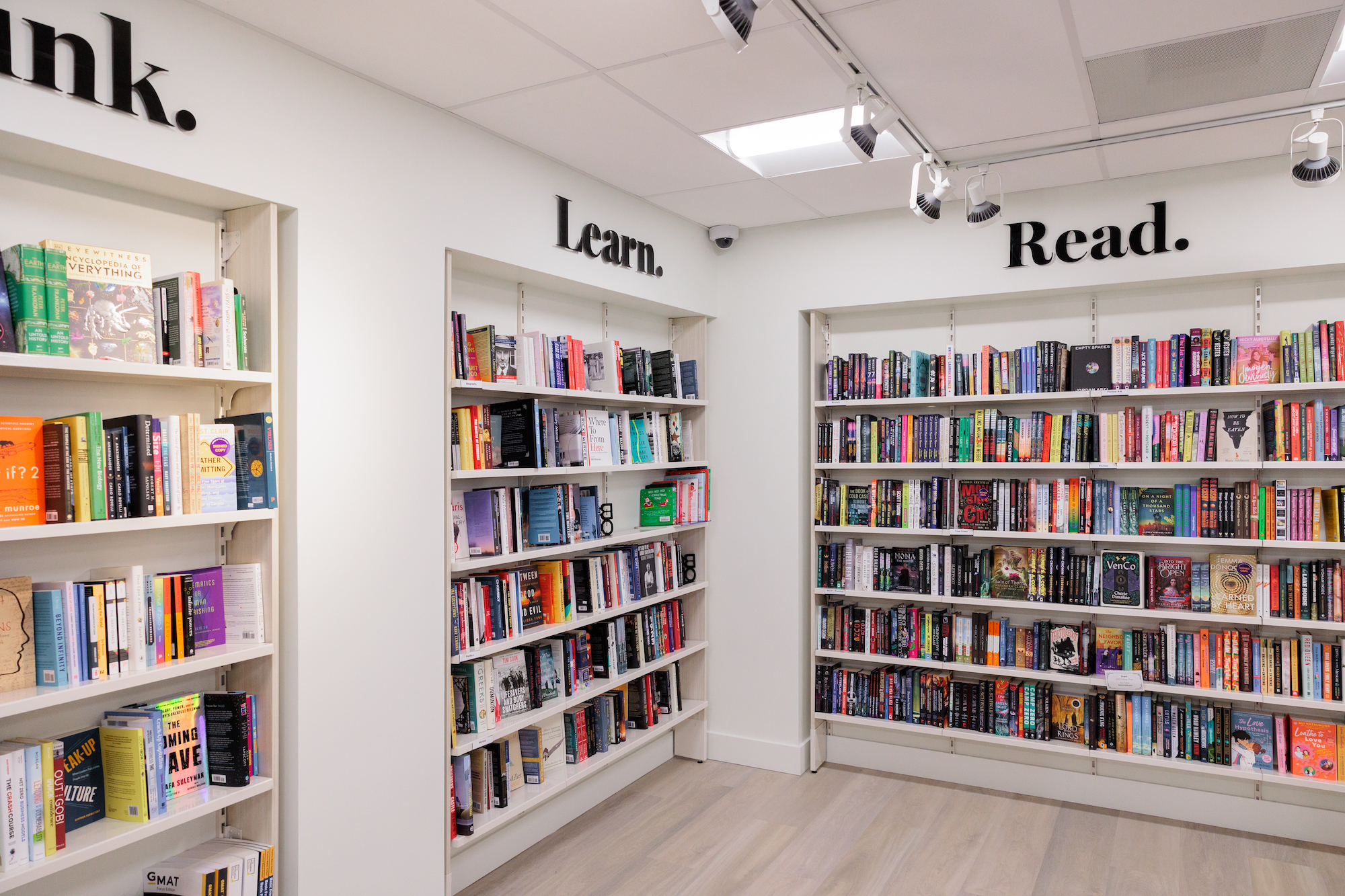 Books in the bookstore