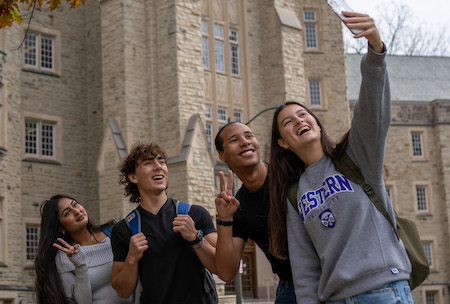 Students taking a selfie