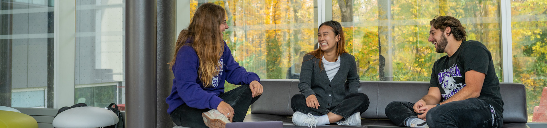 Western students in the international student centre at Western University in Canada