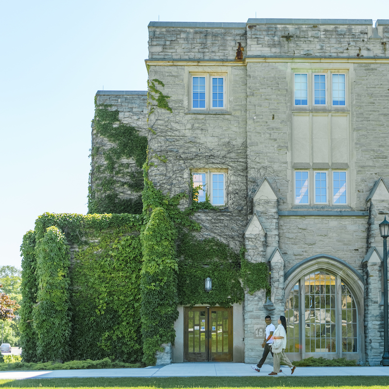 Students on Western's campus