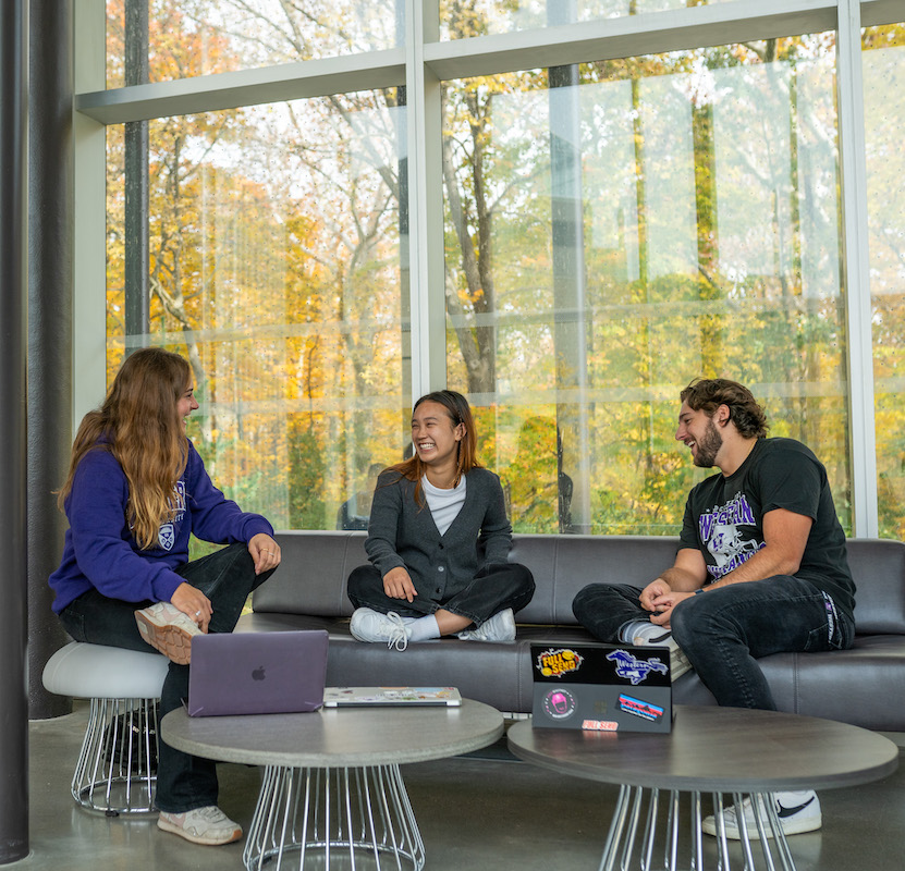 Western students in the international student centre at Western University in Canada